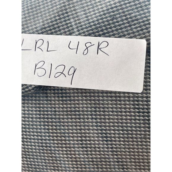 Lauren Ralph Lauren Blazer‎ Suit Jacket Men's 48 Black White Houndstooth - Picture 10 of 10